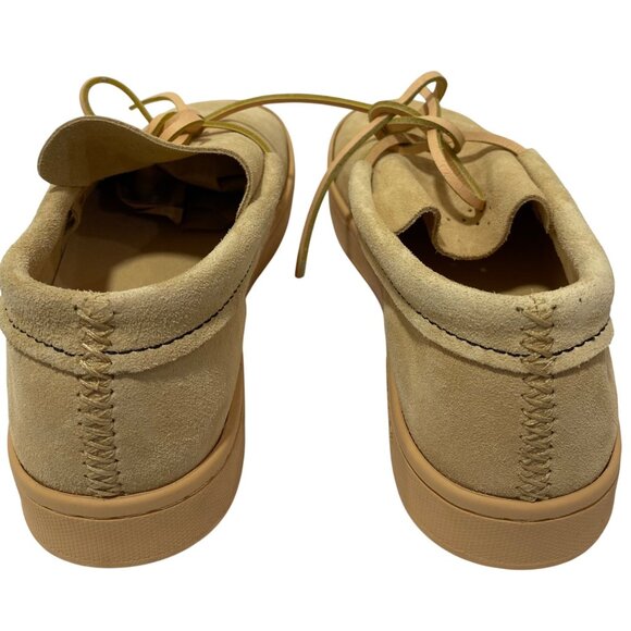 Mens Tan Suede Casual Shoes Size 6.5 Lace-Up Comfortable Durable Sole - Picture 4 of 10